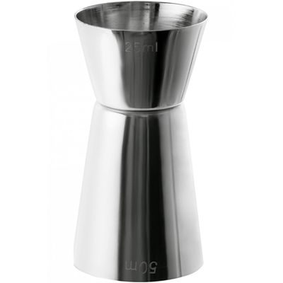 Dosador Americano De Inox Duplo 25 ml E 50 ml - Mimo