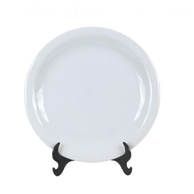 Prato Raso de Mesa Jantar Branco Ceramica - Porcelart
