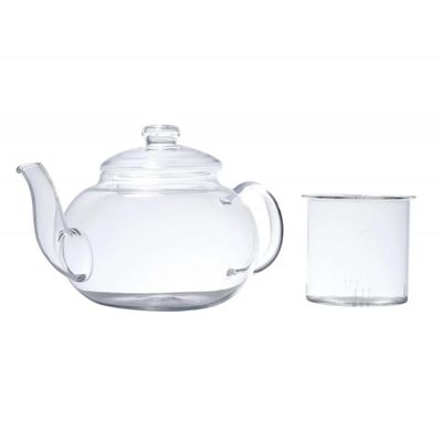 Chaleira Vidro Resistente ao Calor c/ Infusor de Chá - Lyor