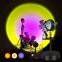 Mini Ring Light Sunset Projetor Lâmpada Tiktok Usb Sol