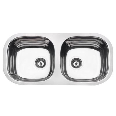 Cuba Tramontina Isis 2C 34 BL em Aço Inox Polido 72x34 cm