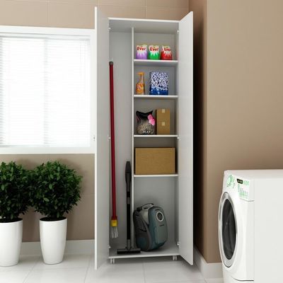 Armário Lavanderia Multiuso Com 2 Portas Cr30000 Branco