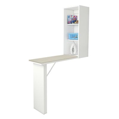 Tábua De Passar Roupa Retrátil Com Armário Cr30010 Branca