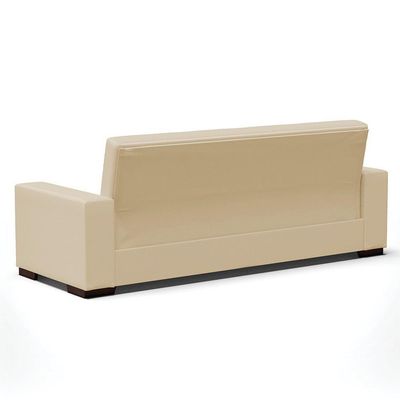 Sofá Cama 02 Lugares Lisboa Corino - D'Rossi Cor Bege