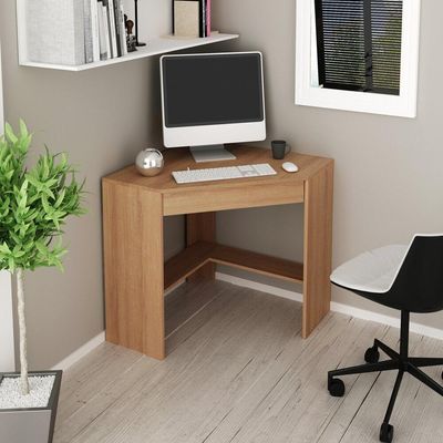 Escrivaninha/Mesa Escritório De Canto Cr25064 Amendoa