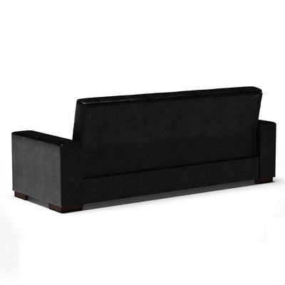 Sofá Cama 02 Lugares Lisboa Corano - D'Rossi Cor Preto