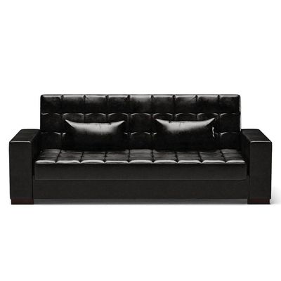 Sofá Cama 02 Lugares Lisboa Corano - D'Rossi Cor Preto