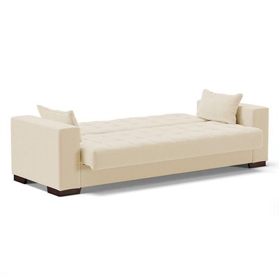 Sofá Cama 02 Lugares Lisboa Linho - D'Rossi Cor A19 Bege