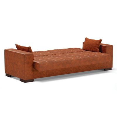 Sofá Cama 02 Lugares Lisboa Corano - D'Rossi Cor Nozes