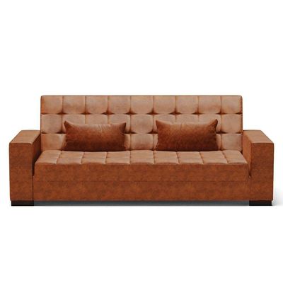 Sofá Cama 02 Lugares Lisboa Corano - D'Rossi Cor Nozes