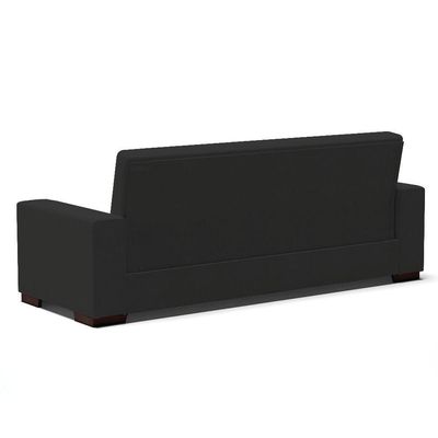 Sofá Cama 02 Lugares Lisboa Veludo - D'Rossi Cor Preto
