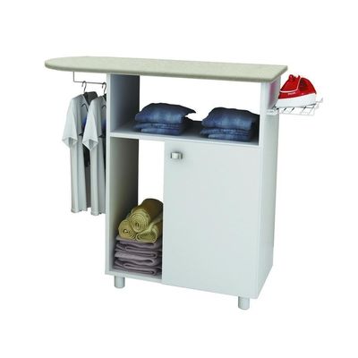 Tábua De Passar Roupa Com Armário 1 Porta Cr30008 Branca