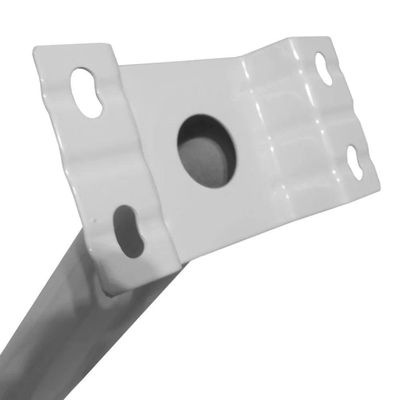 Suporte Luminaria Solar Barra Poste Kit 10 Und Aço Rua