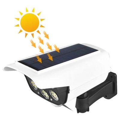 Luminaria Solar Camera Falsa Sensor De Proximidade 3