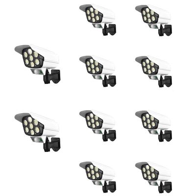 Luminaria Solar Dummy Camera Falsa Kit 10 Uni 30w Controle