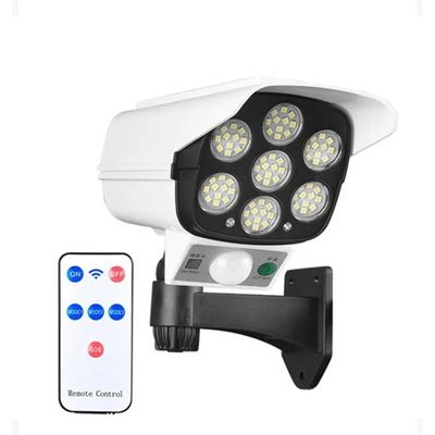 Luminaria Solar Dummy Camera Falsa Kit 10 Uni 30w Controle