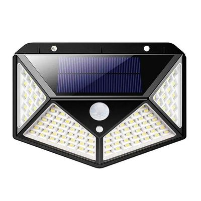 Luminaria Solar Sensor Detecta Presença 100 Led 3 Funçoes