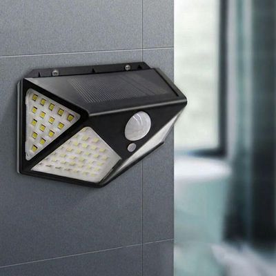 Luminaria Solar Sensor Detecta Presença 100 Led 3 Funçoes