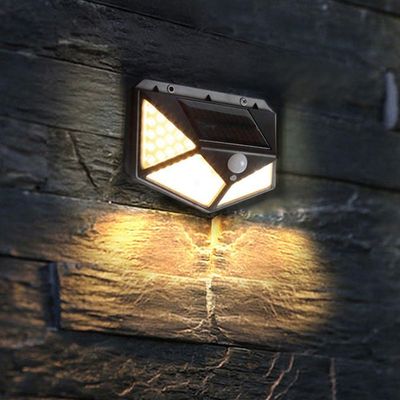 Luminaria Solar Sensor Detecta Presença 100 Led 3 Funçoes