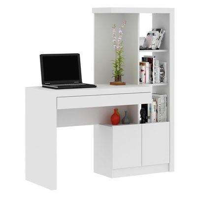 Escrivaninha Estante Com 2 Portas E Gaveta Cr25040 Branca