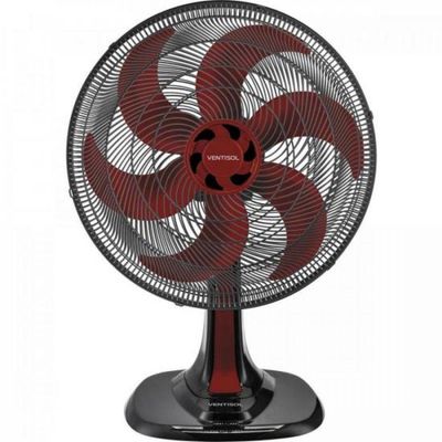 Ventilador De Mesa 40cm 127v Turbo6 Vermelho Ventisol