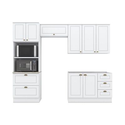 Cozinha Compacta 4 Peças Com Torre Quente Nova York Branco