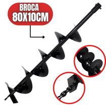 Broca Universal 80x10cm Em Aço Especial Carbono