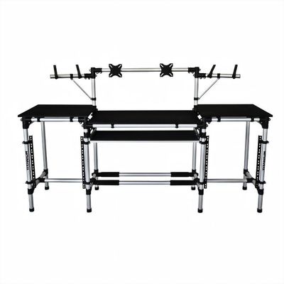 Rack Titanium Linear Rav-l Ideal P/ Set Dj Conta C/ Suporte Vesa