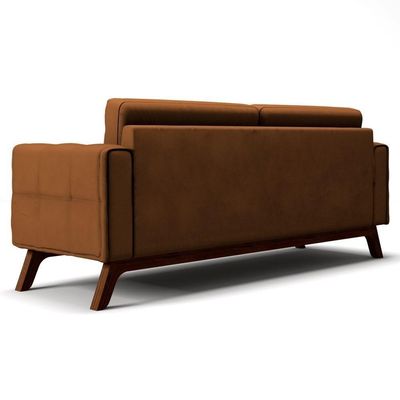 Sofá 280 Cm 4 Lugares Sandero B-262 Veludo Telha - Domi