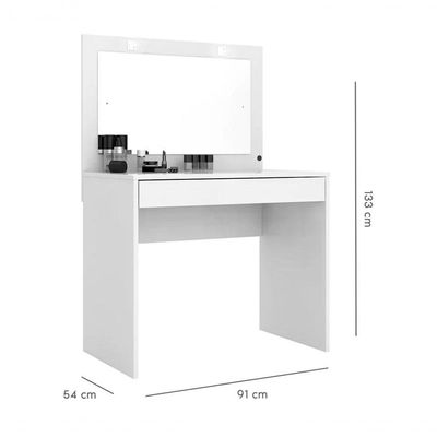 Penteadeira Camarim Atraente 5940 Branco Demobile Branco