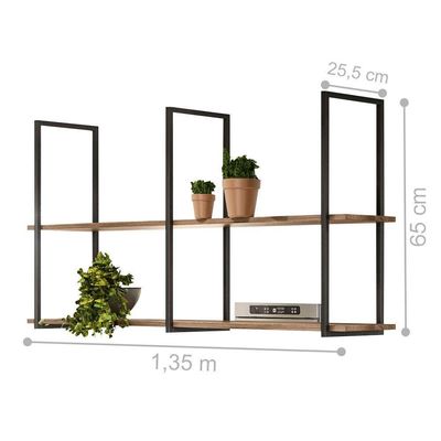 Prateleira Decorativa Vintage Para Teto Corbin Madeira