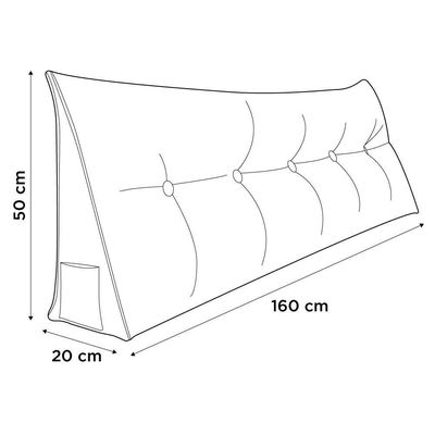 Almofada Para Cabeceira Spot 160cm Vermelho Escuro