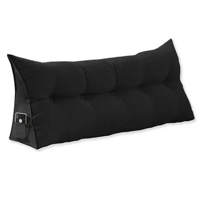 Almofada Para Cabeceira Spot 160cm Com Porta Celular Preto