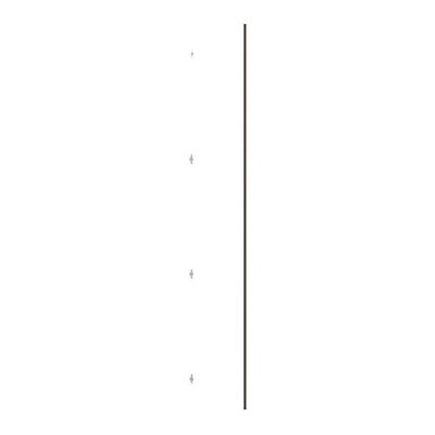 Porta Para Roupeiro Canto 40cm Champagne Branco Mat