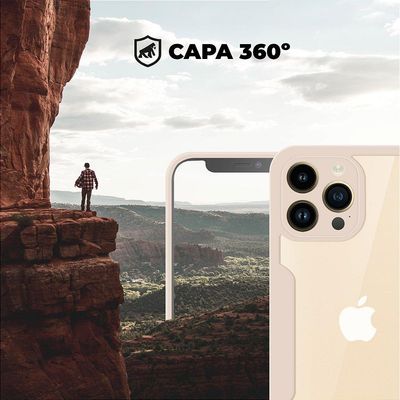 Capa 360 para iPhone 13 Pro Max - Rosa - Gshield