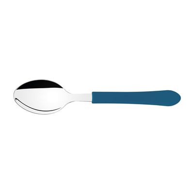 Colher de Mesa Tramontina Leme com Lamina em Aço Inox e Cabo de Polipropileno Azul Oceano