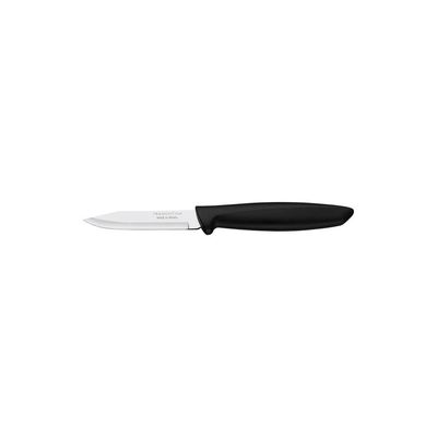 Faca para Legumes e Frutas Tramontina Plenus com Lamina em Aço Inox e Cabo de Polipropileno Preto 3"