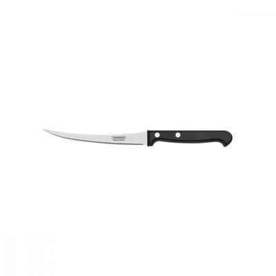 Faca para Tomate Tramontina Ultracorte com Lamina em Aço Inox e Cabo de Polipropileno Preto 5"