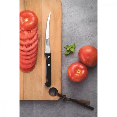 Faca para Tomate Tramontina Ultracorte com Lamina em Aço Inox e Cabo de Polipropileno Preto 5"
