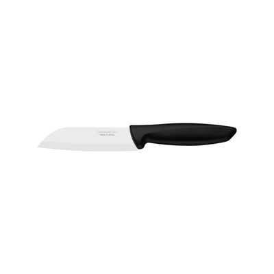 Faca Santoku Tramontina Plenus com Lamina em Aço Inox e Cabo de Polipropileno Preto 5"