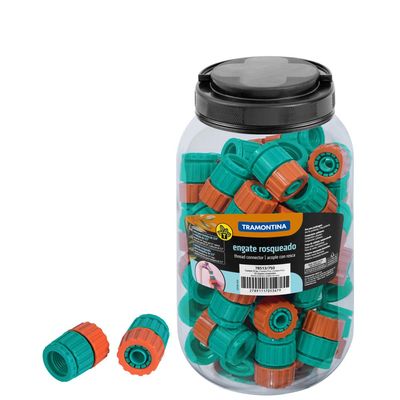 Adaptador com Engate Rosqueado em Plastico Tramontina para Mangueiras 1/2" e Torneiras