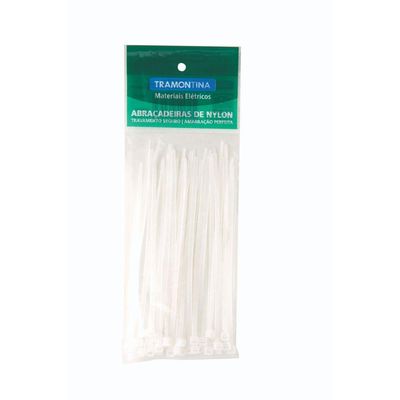 Abraçadeira de Nylon 190x3,4 mm Tramontina Branca
