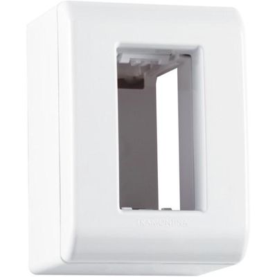 Caixa de Sobrepor 1 Posto Tramontina LizFlex Branca