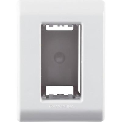 Caixa de Sobrepor 1 Posto Tramontina LizFlex Branca