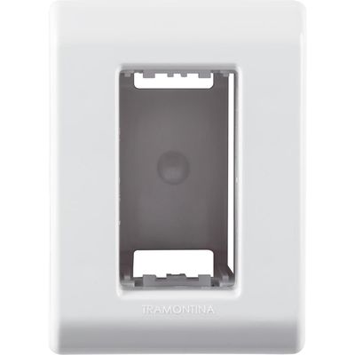 Caixa de Sobrepor 1 Posto Tramontina LizFlex Branca