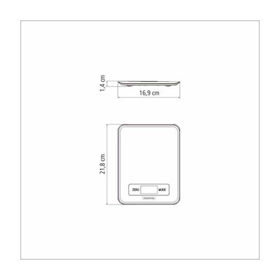 Balança Digital para Cozinha Tramontina Adatto em Aço Inox