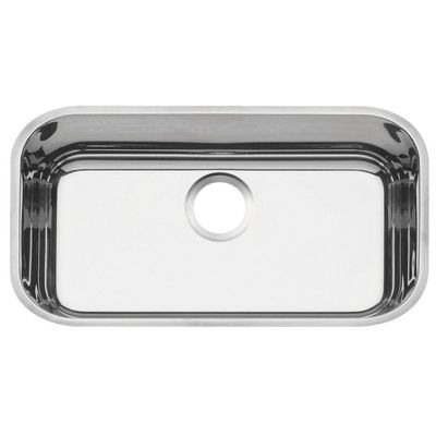 Cuba de embutir Tramontina Lavinia 56 BL em aço inox alto brilho 56x34 cm