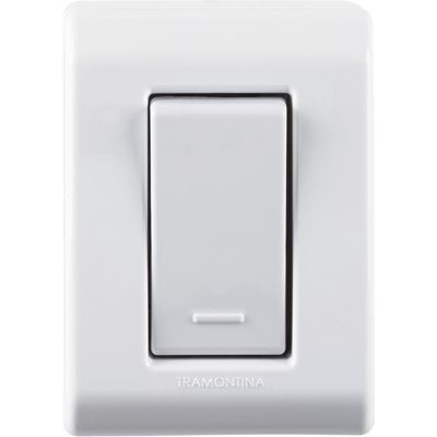 Caixa de Sobrepor com 1 Interruptor Simples 10 A 250 V Tramontina LizFlex Branca