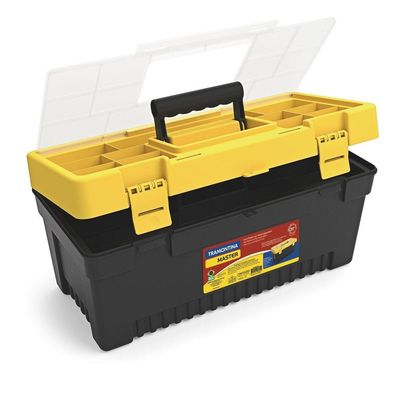 Caixa Plastica para Ferramentas 20" Tramontina com Tampa Organizadora
