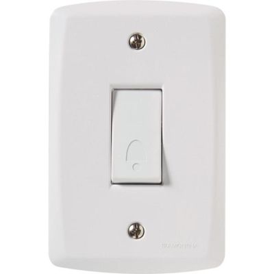 Conjunto 4x2 com 1 Pulsador Campainha 10 A 250 V Tramontina Lux2 Branco